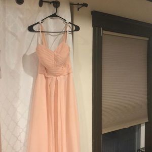 Azazie Ceceilia gown blush pink